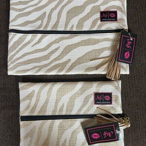Zebra Print Makeup Junkie Bags Set